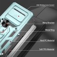 thumbnail image 5 of for Samsung Galaxy S10 Plus Case with HD Screen Protector, Build in 360° Rotating Ring Kickstand [Military Grade] Protective Case for Galaxy S10 Plus, Green, 5 of 13