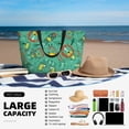 thumbnail image 5 of Sigee Funny Animals in Jungle Print Extra Large Waterproof Beach Travel Bag with Zipper - Durable and Versatile for Vacation, Gym, and Daily Use, 5 of 7