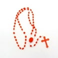 thumbnail image 2 of HOOUN Luminous Catholic Christ Jesus Cross Plastic Rosary Necklace Souvenirs Gifts-A13, 2 of 8