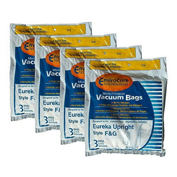 EnviroCare 12 Compatible with Eureka F&G Allergy Microlined Upright Commercial Vacuum Cleaner Ba