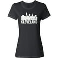 thumbnail image 3 of Inktastic Cleveland Skyline Grunge Women's T-Shirt, 3 of 5