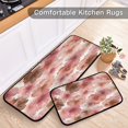 thumbnail image 5 of 2-Piece Kitchen Rugs Set Non-Slip Mats Carpet Floor for Kitchen, Bathroom (19.7"x27.6" & 19.7"x47.2") Tie-dye Flowers Pattern, 5 of 7