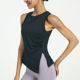 thumbnail image 2 of AherBiu Workout Tank Tops for Women Slit Crewneck Sleeveless Lightweight Quick-Dry Tanks T-Shirts, 2 of 6