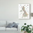 thumbnail image 3 of Trademark Fine Art 'Animal Map of Great Britain & NI for children and kids' Canvas Art by Michael Tompsett, 3 of 4