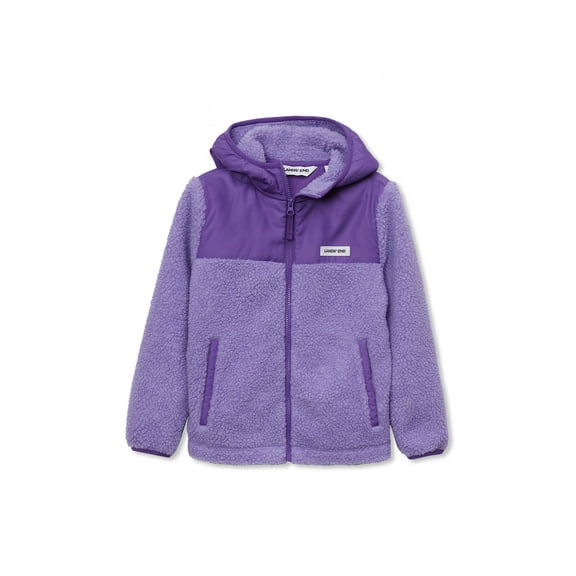 Lands' End Kids High Pile Fleece Hooded Jacket