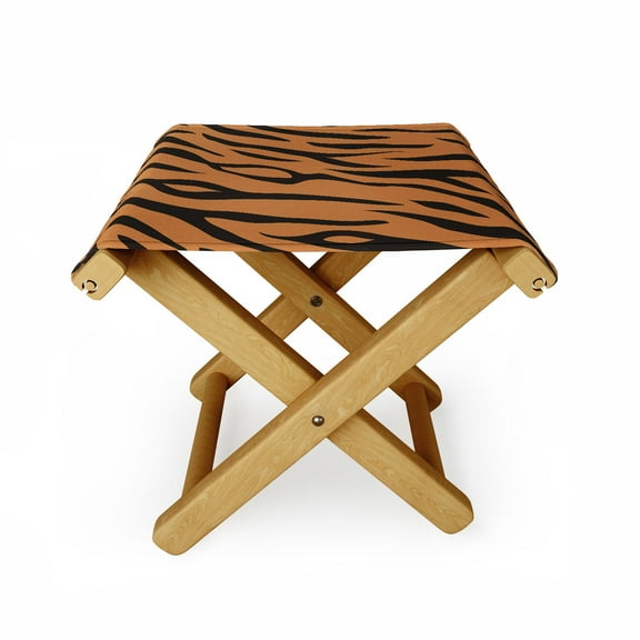 Society6 Avenie Tiger Stripes Folding Stool