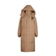 thumbnail image 2 of Chaqueta y abrigos casuales con capucha de manga larga para mujer, moda, con cremallera, manga larga, largo medio, hasta la rodilla, de algodón grueso para invierno, abrigo para mujer, 2 of 5
