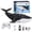 Gray, variant on Remote Control Whale Toy 24GHz RC Swimming Shark with Rechargeable Battery Flexible Tail for Pool Bath Tub Aquarium Adultss Gift