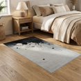thumbnail image 2 of ODIKA 5'x7' Washable Area Rug Non-Slip, Chair-Friendly Abstract Blot Bold Asymmetrical Lines Brushstroke Minimalist for Dining Room, Under Table, Home Office, 2 of 7