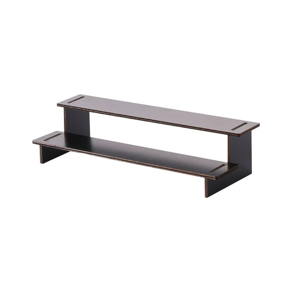 Wooden Cologne Organizer for Men, Cologne Stand with Anti-Slip Washers, Wooden Display Risers Stand for Figures, Fragrances, Dessert, Cupcake, Makeup C