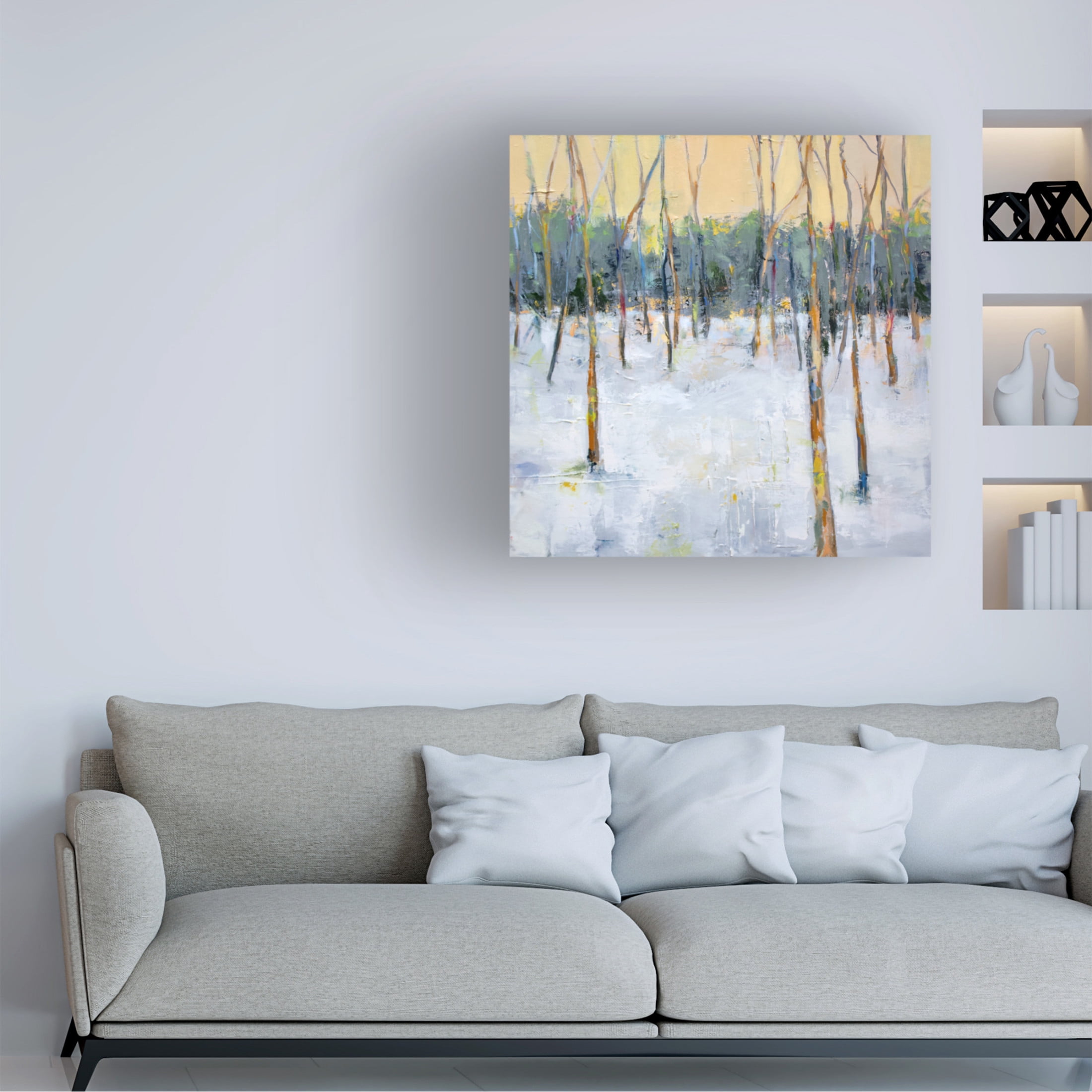 Canvas Wall Art - Sally Hootnick 'Forest' Wall Art for Living Room, Bedroom, or Office Décor by Trademark Fine Art - 18 x 18 Inches