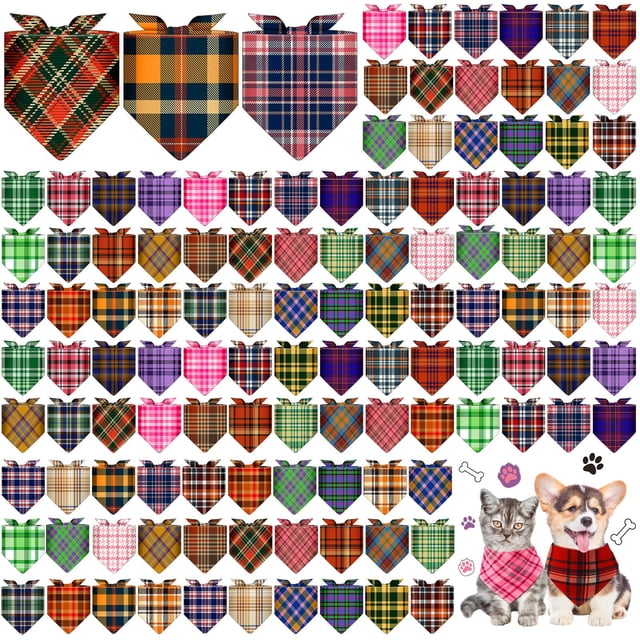 Pañuelos ajustables para perros Sanwuta Bulk, 120 unidades, 42 x 59 cm
