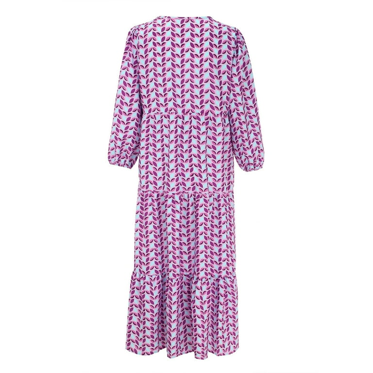 Dresses For Women 2024 Geometric Printed Bubble Sleeved Dress Street Oversized Women's Clothing Blush Dress Navy Blue Dress For Women Plus Size Long Dresses For Women Summer Dresses For Women 2024 Wit - Dresses For Women 2024 Geometric Printed Bubble Sleeved Dress Street Oversized Women's Clothing Blush Dress Navy Blue Dress For Women Plus Size Long Dresses For Women Summer Dresses For Women 2024 Wit -