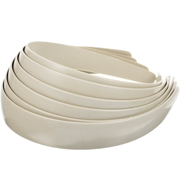 ifundom 12pcs Blank Plastic Headbands No Teeth Plain Headbands DIY Hair Hoop Material