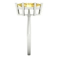 thumbnail image 3 of Clara Pucci 14K White Gold Solid Gold Citrine Solitaire Anniversary Ring for Women - 1.5 cttw Marquise Cut, 3 of 7