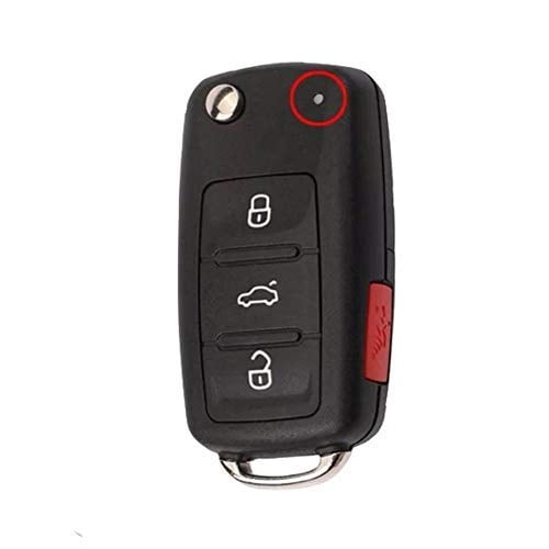 Uncut 3 1 Panic 4 Buttons Folding Flip Remote Key Shell Cover Car Key Case Fob housing for VW GTI Jetta Eos Golf 2011-2016 P/N: NBG010180T,5K0837202A, 5K0837202AE (202AD)