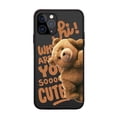 thumbnail image 1 of Funda de teléfono esmerilada de dibujos animados de pareja de osos de peluche para iPhone X XS Max XR 13 12 11 Pro MAX Mini SE2022 6S 7 8 Plus Fivean unisex, 1 of 2