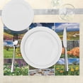 thumbnail image 3 of Ambesonne Nature Place Mats Set of 4, Springtime Countryside, Standard Size, Multicolor, 3 of 6