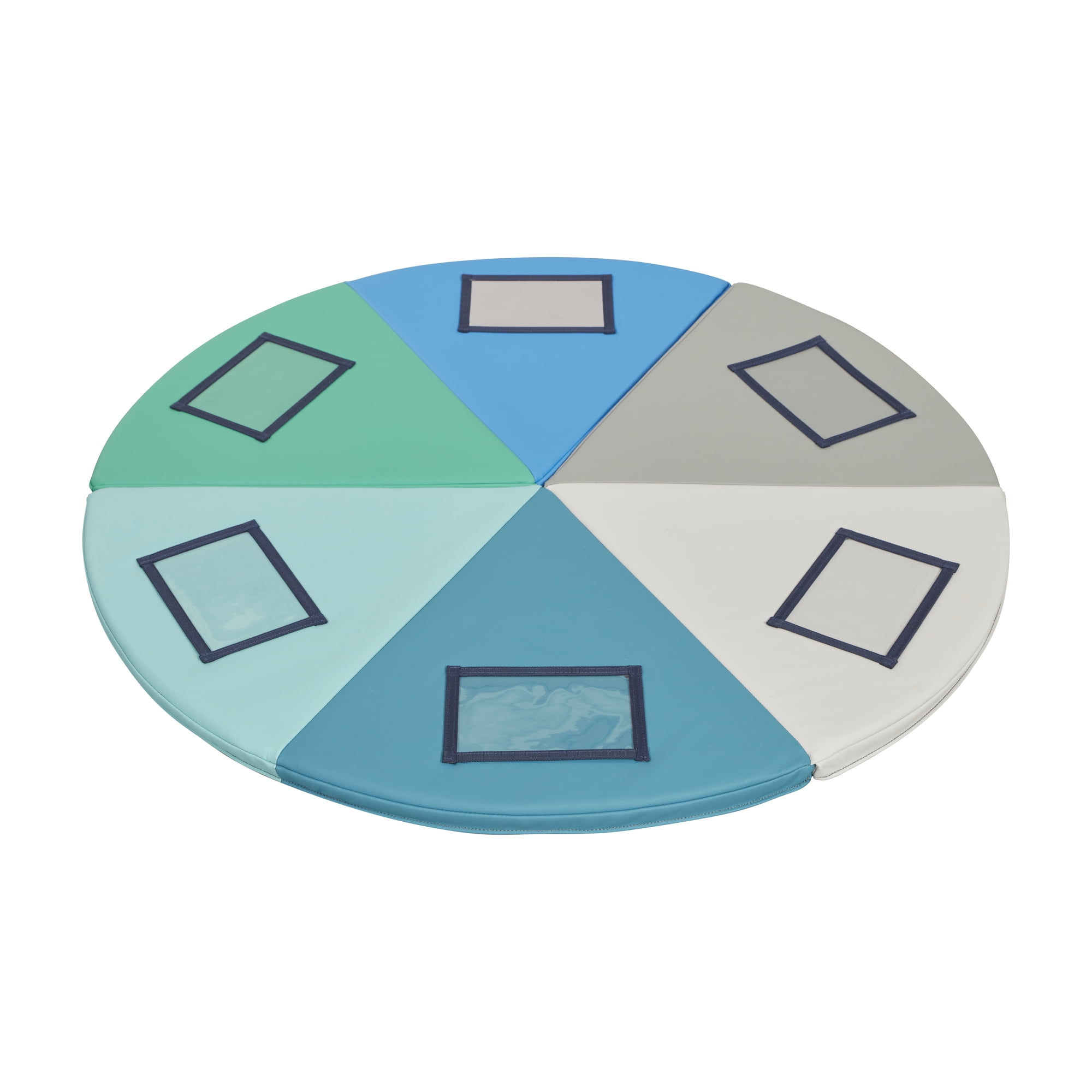 ECR4Kids SoftZone Picture Me Folding Activity Play Mat, Daycare Essentials, Contemporary