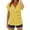 Yellow(Womens Tops), variant on GUACER Gingham Button-Down Blouse for Women V Neck Asymmetrical Wrap Short Sleeve Tops Casual Loose Plaid Shirts