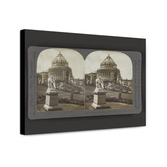 Canvas Print: Napoleon Bonaparte Statue And Festival Hall, Louisiana Purchase