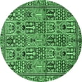 thumbnail image 1 of Ahgly Company Indoor Round Persian Emerald Green Traditional Area Rugs, 8' Round, 1 of 4