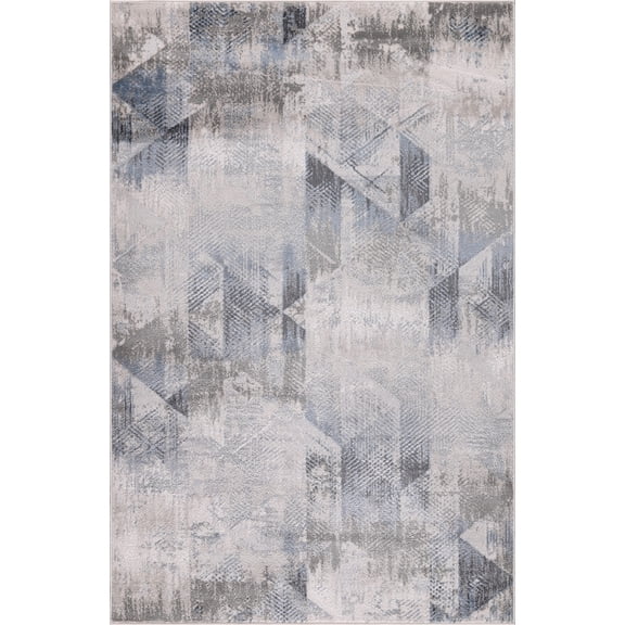 High-Low Wyatt Gray/Blue Rug