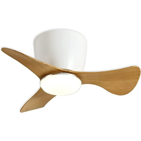 

GESUM Ceiling Fan with Lights Remote Control 22 lnch Small Ceiling Fan with Light 3 Reversible Blades Low Profile Ceiling Fan for Kitchen Bedroom Dining Room 3 Colors 6 Speeds Black\