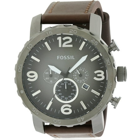 Fossil Nate Brown Leather Chronograph Mens Watch JR1424