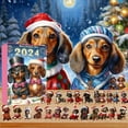 thumbnail image 6 of Christmas Countdown Calendar Set with 24 Surprise Ornaments Festive Holiday Cute Dog Acrylic Pendants Advent Calendar for Kids Family, 6 of 8