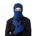 thumbnail image 2 of Gorro, bufanda, máscara y guantes cálidos de 4 piezas para hombres y mujeres (azul) Sincero Electrónica, 2 of 4