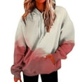 thumbnail image 2 of Hauts à Manches Longues pour Femmes Chemises Décontractées à Capuche Pull Col Rond Tops, 2 of 5