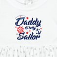 thumbnail image 4 of Inktastic My Daddy is My Sailor Girls Baby Dress, 4 of 5