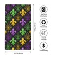 thumbnail image 2 of Fotbe Mardi Gras1 Toalla Premium con Patrón, Toalla de Microfibra de Secado Rápido, Ligera y Altamente Absorbente (27.5x16in), Ideal para Uso Diario, 2 of 6