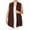 Brown, variant on Women's Plus Size Open Front Sleeveless Vest Loose Fit Casual Solid Office Wear