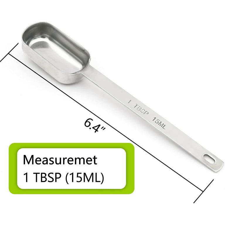1/4 Tsp(1/12 Tbsp | 1.25 ml |1.25 cc| 0.04 oz) Single Measuring Spoon, Stainless Steel Individual Spoons, Long Handle Spoons Only