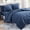 Navy, variant on Twin Comforter Set 5 Pieces Bed in A Bag, Washed, Kids Bedding Comforter Sheets Pillowcases & Shams, for Twin Size Bed - Navy