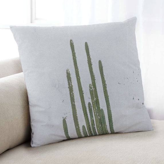 Ahgly Company Color Focus White Indoor Throw Pillow, 18 inch by 18 inch