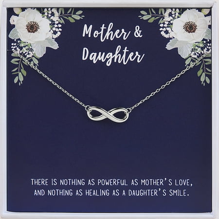 Anavia Mothers-Daughter-Necklace, 925 Sterling Silver Infinity Symbol Necklace Gift for Mom Birthday