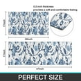 thumbnail image 7 of Blue Floral Leaf Pattern Kitchen Rugs Sets Of 2,Anti Fatigue Kitchen Mat Rugs Non Slip Washable,Decorative Kitchen Floor Mats for Kitchen,Sink,Laundry,17"x30"+17"x47", 7 of 7