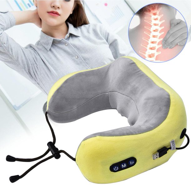 Mgaxyff U Shaped Intelligent Neck Massager USB Charging Travel Sleeping