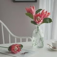 thumbnail image 2 of Artificial Flowers Fake Protea Cynaroides:Faux Protea Flower Arrangements,Silk Flowers for Home Decor Indoor Wedding Table Centerpieces,3pcs (Orange), 2 of 10