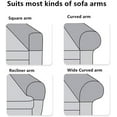 thumbnail image 5 of Visland 2PCS Stretch Sofa Armrest Covers Spandex Arm Covers Anti-Slip Couch Armrest Covers Furniture Armrest Protector for Sofa Couch Chair Recliner, 5 of 6