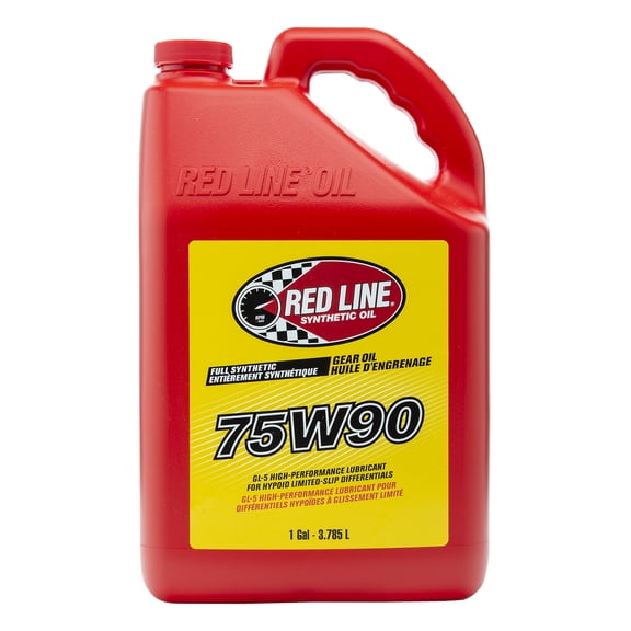 Red Line 57905 75W90 GL-5 Synthetic Gear Oil for Hypoid Limited Slip Differentials - 1 Gallon