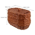 thumbnail image 2 of Minkissy Simple Design Woven Storage Basket for Home Decor and Kitchen Use Brown, 2 of 6