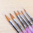 thumbnail image 3 of 6 x Acrylic Nail Brush for Manicure Sable Acrylic Nails Round Nail Art Brush With Transparent Handle for Nail Salon and Home Use, 3 of 7