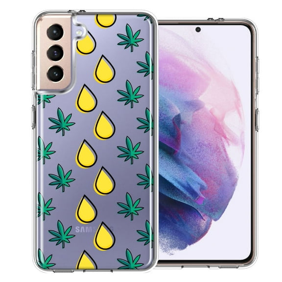 MUNDAZE for Samsung Galaxy S21 Medicinal Drip Design Double Layer Phone Case Cover
