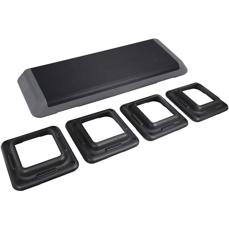 Adjustable Aerobic Step Platform – 16”, 28”, 30”, 43” Height Options, Exercise Stepper For Home Gym