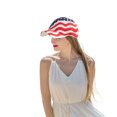thumbnail image 3 of PAQUETE DE 2 gorras con bandera estadounidense para hombres y mujeres, bandera patriótica bordada, camión, 3 of 5