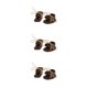 thumbnail image 4 of Vogacara Pair of Fashion Lace up Shoes for 12'' Blythe Doll Clothes Brown Type1, 4 of 6